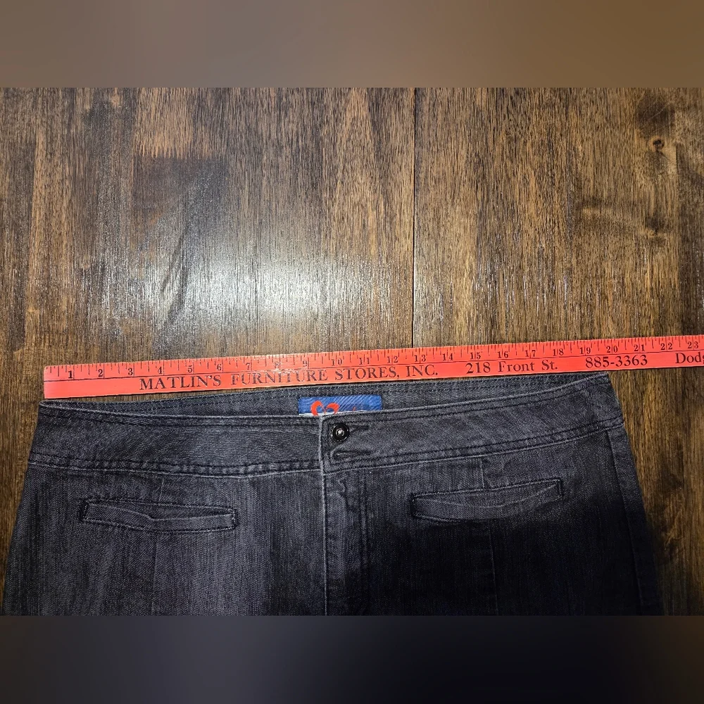 Vintage Y2K Dark Denim A-Line Maxi‎ Skirt